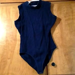 Women's ribbed bodysuit tank top